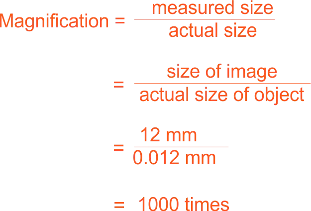 Calculation on Magnification example 1