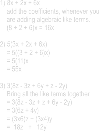 Simplifying Algebraic Expression