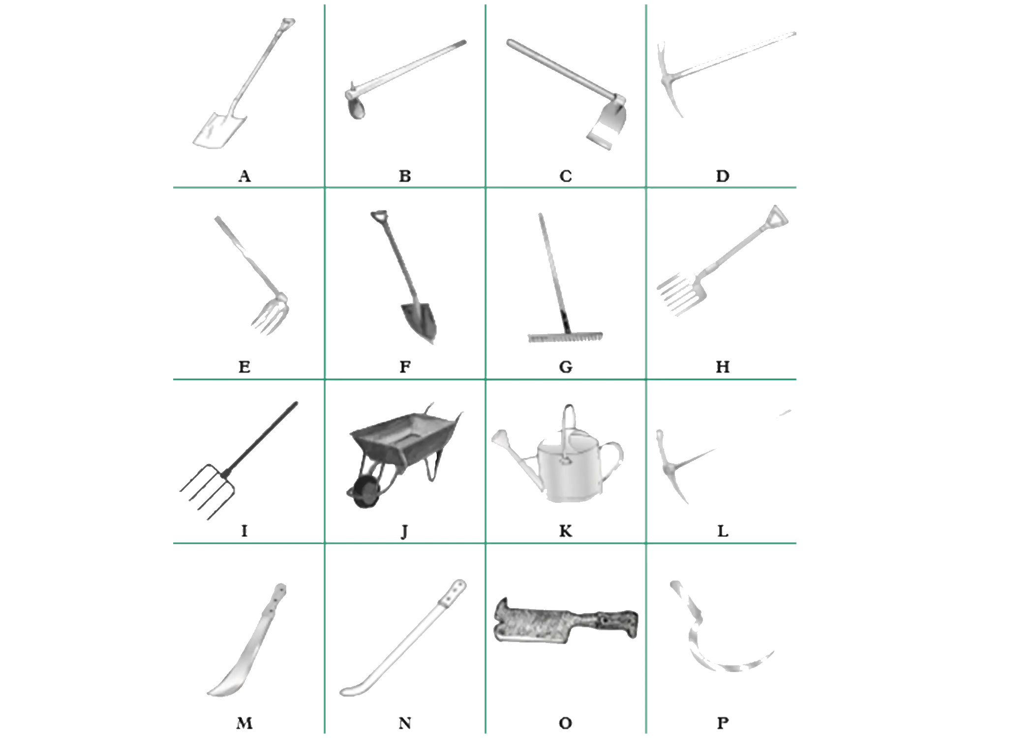 Basic farm tools