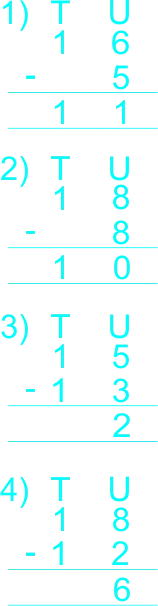 Subtraction 20