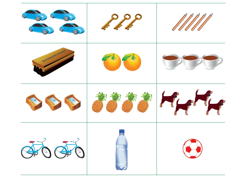 sort and classify number of objects in a group or collection